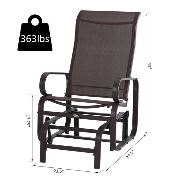 Outsunny Glider Chair & Reviews Wayfair